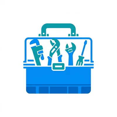 Clean organized tools icon