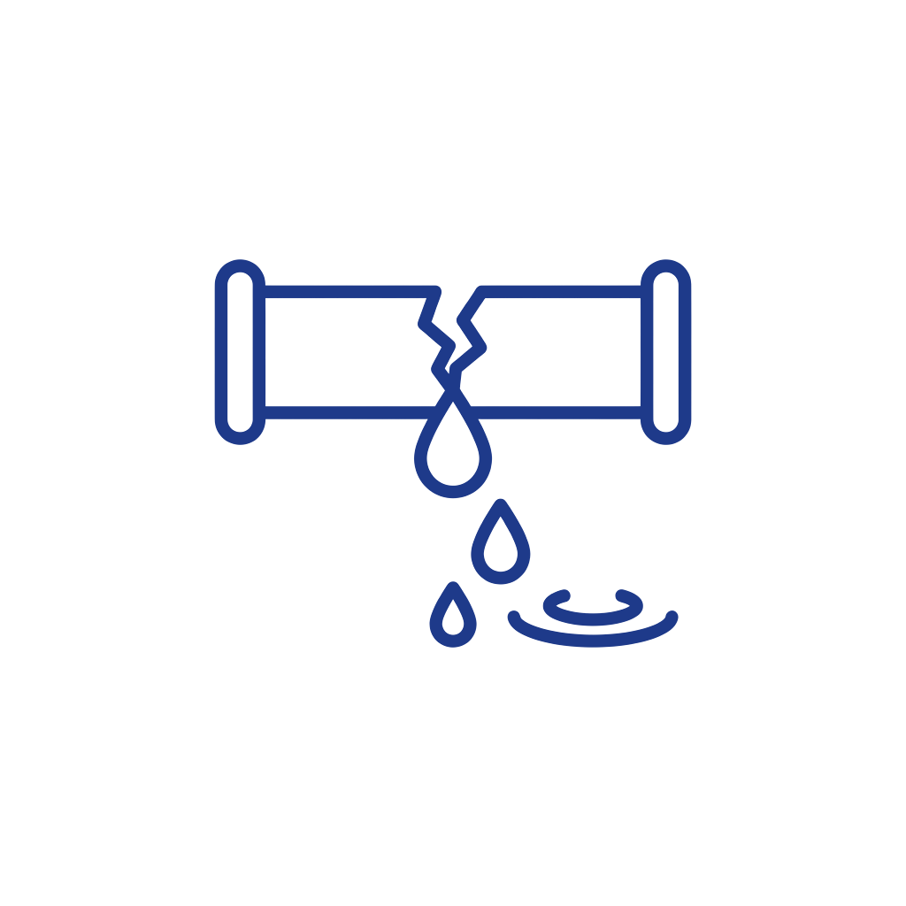 Pipe burst icon