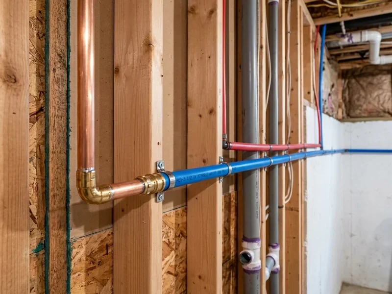 Clean repair work on a plumbing connection