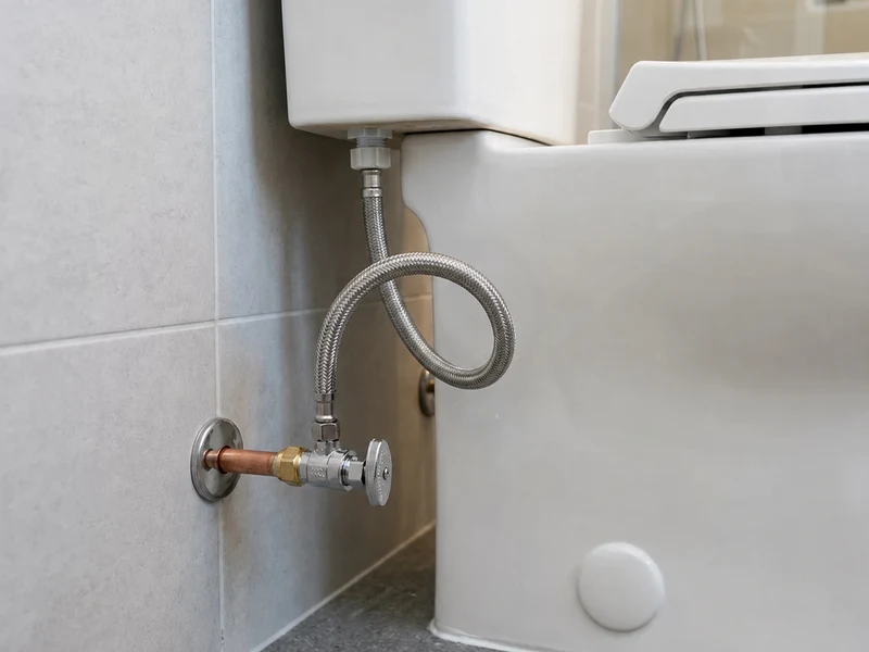 Clean toilet connection after repair by Al-Jamal LLC