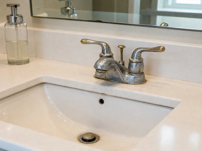 Faucet area before fixture installation by Al-Jamal LLC